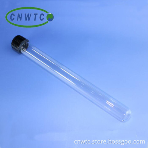Glass Test Tube with Screw Cap: Scientific Lab Equipment for Research and Education